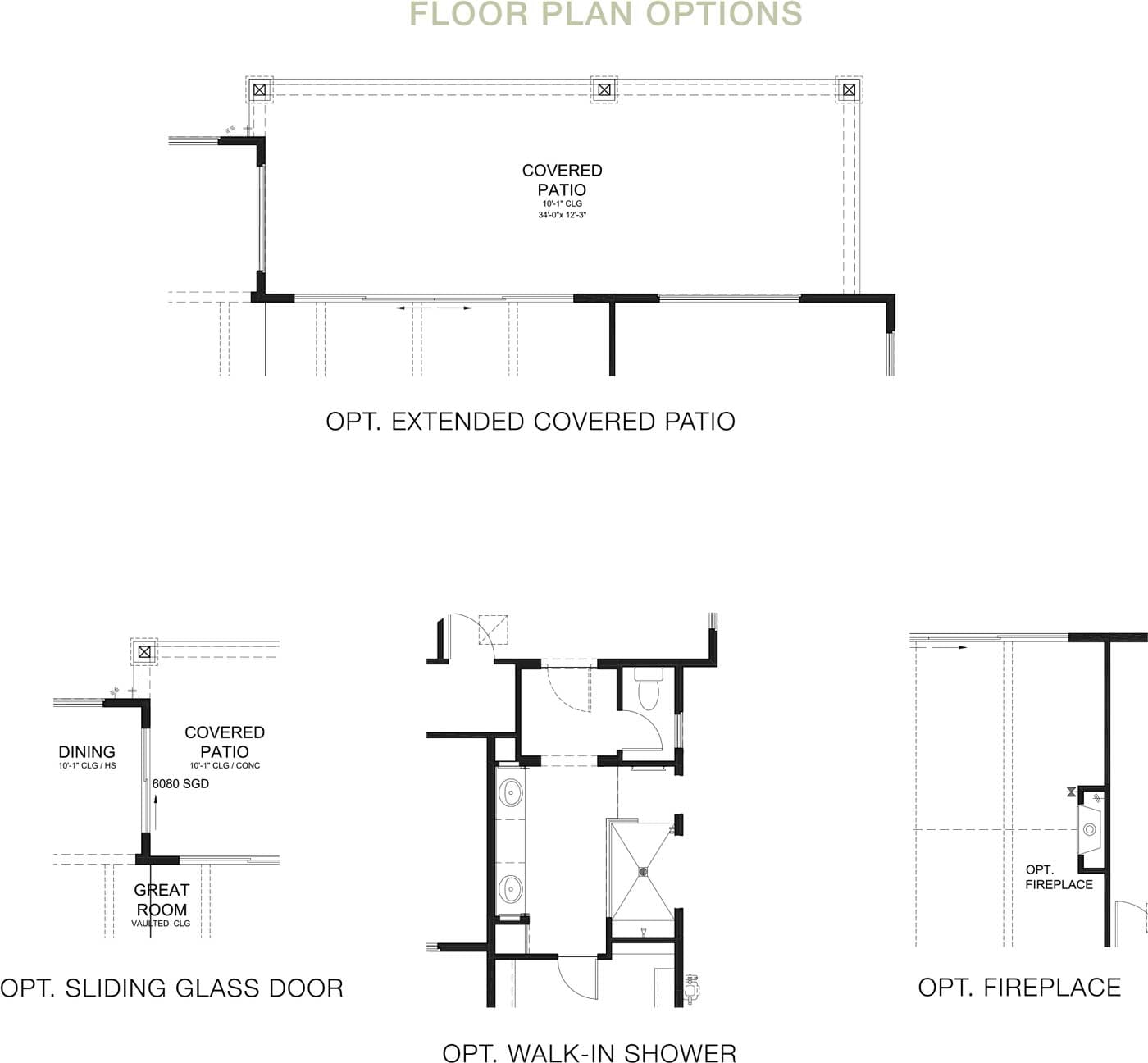 Hacienda Floorplan Options